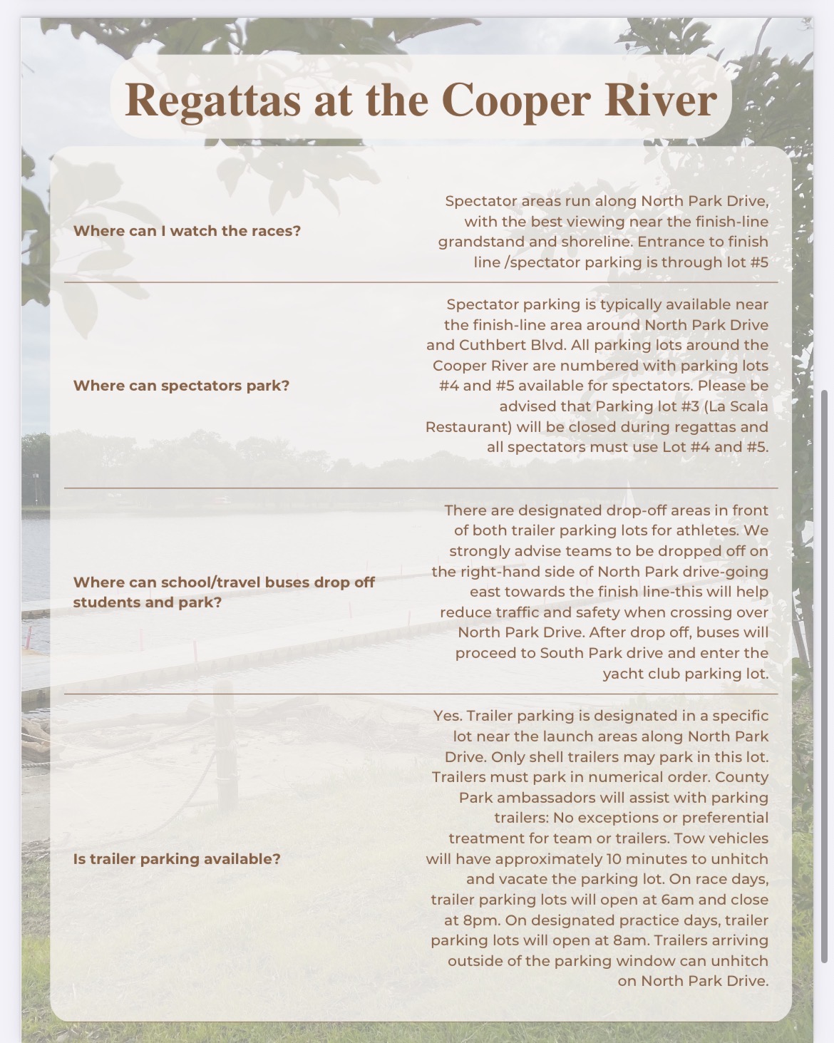 Regatta FAQ 2